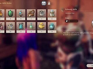 Playing Breeders of the Nephelym 7, Amber-Mae encounters the milking machine.