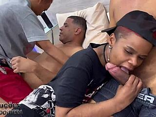 different orgy in motel room with caricia, licking and fucking wildly