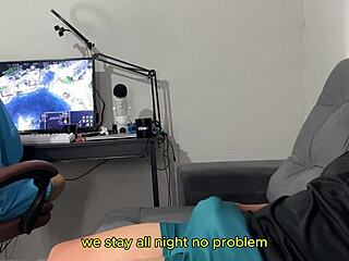 Latina Brunette Pornstar Gives Risky Handjob in Homemade Femdom Scene, Will She Notice English Subtitles?