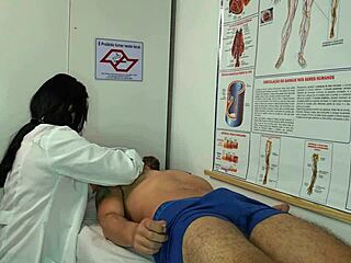 Nurse Excited By Patient's Huge Erection In Hospital