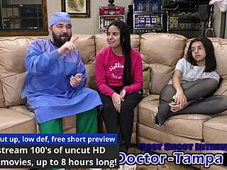 dr tampa examines neighbor alix avery in first gyno visit