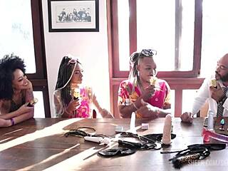 Black Couple From Rj Enters Porn With Sheer Red Outfits In Liberal Lifestyle Transition