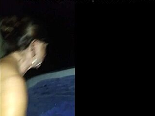 Intense POV Hot Tub Fuck: Candi Annie Swallows Cum