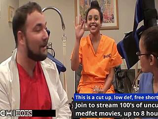 Freshman explodes in mandatory hitachi orgasm from nurse Mia Sanchez!