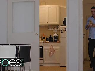 Stacy Snake burglarizes the office, fucking Kai Taylor hard.