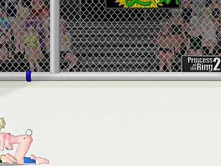 Princess Mimi Battles Rena In Street Wrestling Ring Catfight