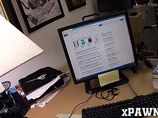 Pretty Babe With Glasses Fucks Broker Like Crazy In Office