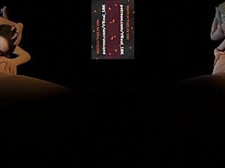 Vreal 18k double blowjob one sucking the dick and another sucking a ball - ffm threesome - featuring jill valentine and harley quinn