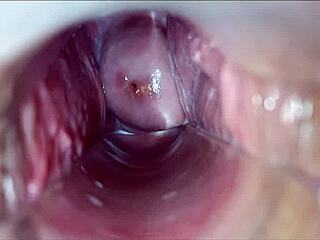 Horny Woman Experiences Pulsating Orgasm Inside Her Vagina With Speculum