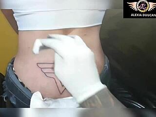 this tattoo session on alexia duucan's ass by anitta-like artist is hilarious and sexy 😘