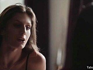 Hot shemale fucks girl in intense transsexual encounter. Beautiful crossdressing adds to the contrast.