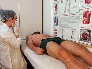 unforgettable erection in front of the nurse