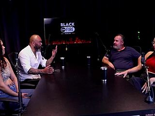 Ted's passenger enjoys foursome in car with trans and man