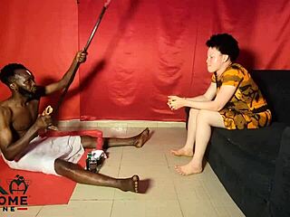 Watch this albino babe ride big black mandingo cock fucking native doctor raw hospital style