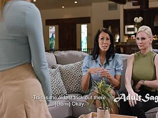 Calming our stepdaughters nerves with lesbian fun