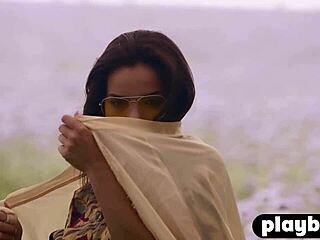 petite big tits milf natalie costello poses after stripping with natural black babe jahla