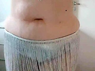 curvy bbw belly dancer teases with her jiggling fat ass and thick curves