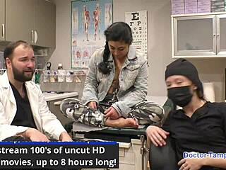 dr tampa gives jasmine rose her tampa university physical with shaved pussy spread pov