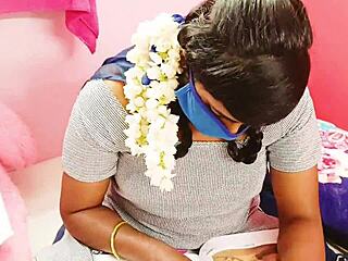 School Girl First Fucking with Telugu Dirty Talks