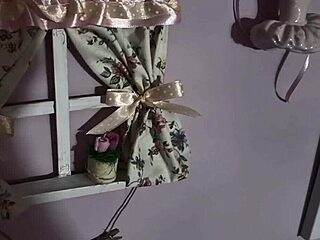 halloween stepmom perversion! huge cock spies shower, jerks and explodes mask on!