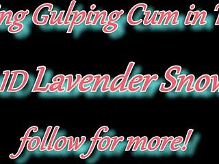 thick white bimbo in pigtails glasses stares at fat pussy then deepthroats for creampie facial