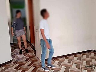 landlady tempts with huge ass for free rent but risks hubby catching anal fuck