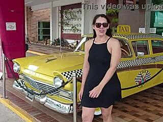 my girlfriend lost the bet, masturbated in restaurant then stripped naked on street 😏🍑