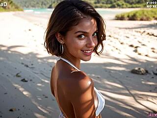 wife cheats vacation double anal penetration two monster cocks ai generated