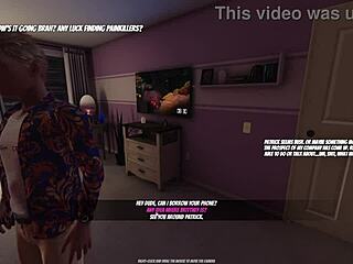 She pegs him hard in house party game