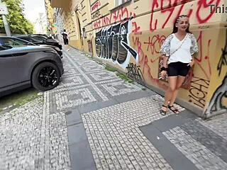 fucked chubby czech babe outdoors for cash then bolted