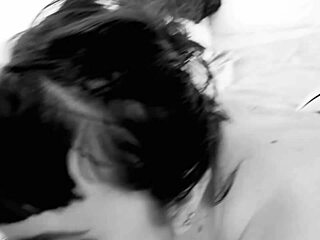 skinny tattooed young chick kisses licks big bear dick 😏👅