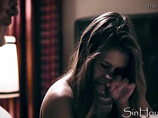 Girlfriend's Friend PUNISHES Petite Teen Whitney Wright with Tribbing in Garage