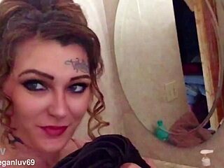 Step-mom teases step-son with dirty talk and bent over fantasies