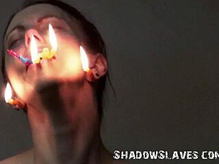 Female Slave Emily T Tied Up for Brutal Facial Cumshot and Harsh Garage Punishment!!