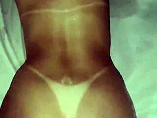 boyfriend spreads her ass for twerk on his friend