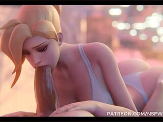 Overwatch Mercy's blonde compilation hints at steamy big cock moments