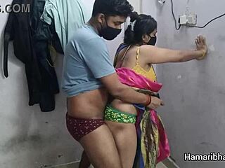 desi bhabhi in pink silk saree gets fucked hard 😍 desi saree fun