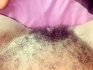 Behold My Bushy Hairy Black Ebony Pretty Pussy Up Close!