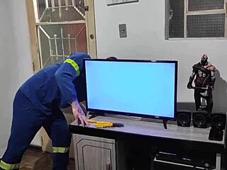 after fixing her wiring i ravished that naughty married slut bareback