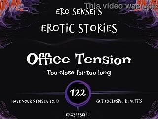 Office tension builds to erotic female orgasm masturbation POV fetish release