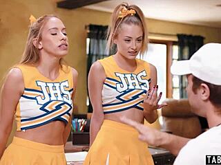 Coach Pounds Petite Cheerleaders Khloe Kapri Kyler Quinn Anal