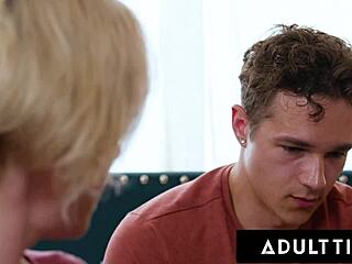 dee williams the busty stepmom gets caught watching porn then gapes on stepson's big dick