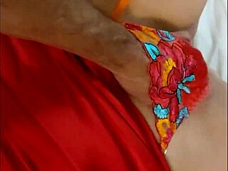 french slut in red satin dress garter heels deepthroats then rides cowgirl doggystyle pov!!