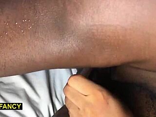 Sexy model creams hairy pussy with hot load inside