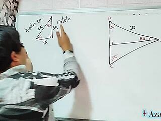 the japanese student nerd angles her body at 30 degrees for sexual math lesson in bedroom