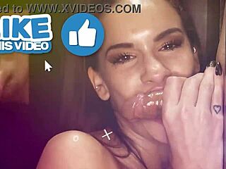 damn this nerdy tattooed babe gulps gloryhole loads like a pro