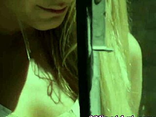 blonde babe's soft soles get massive cumshot in erotic footjob hd teen fetish