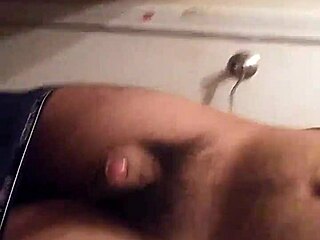 homemade solo strokes massive monster cock till it throbs huge