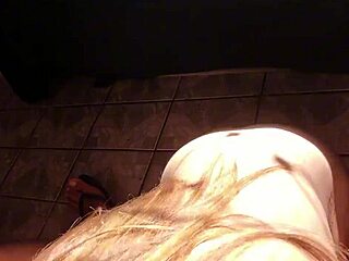 that sunny afternoon, she drops to her knees for a deep bareback ball licking blowjob on his monster cock