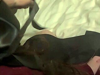 Japanese college teen chokes wet for rough bedroom pov blowjob and tight pussy fuck